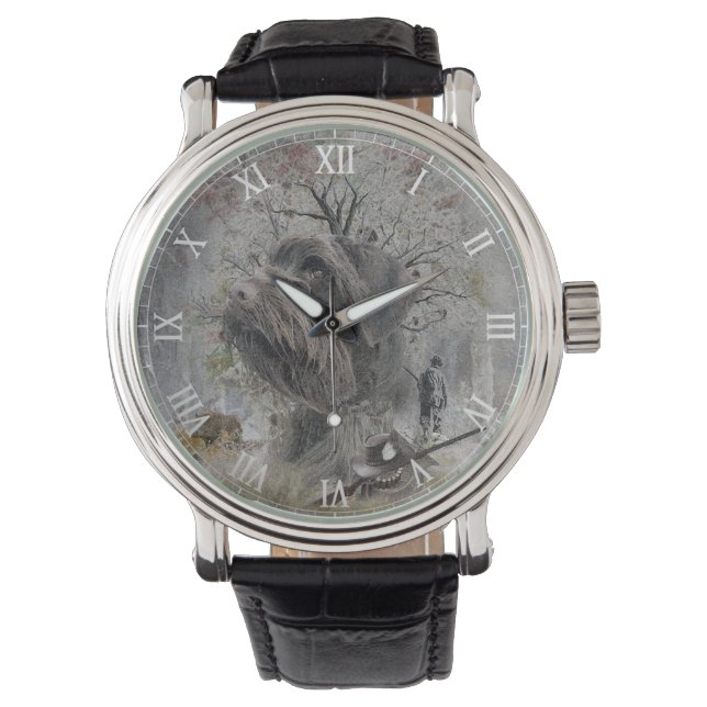 Duitse Staande Draadhar Horloge (Voorkant)