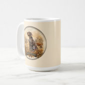 Duitse Staande Draadhar Koffiemok (Voorkant links)