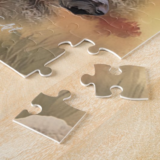 Duitse Staande Draadhar Legpuzzel (Zijkant)