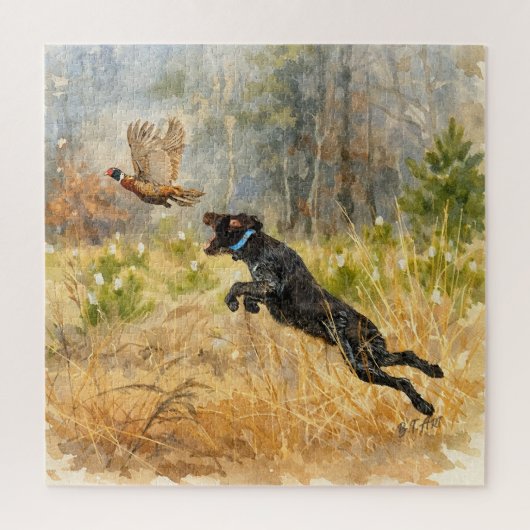 Duitse Staande Draadhar Legpuzzel (Verticaal)