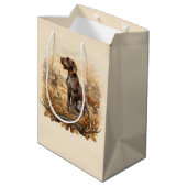 Duitse Staande Draadhar Medium Cadeauzakje (Achterkant Gekanteld)