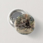 Duitse Staande Draadhar Ronde Button 3,2 Cm (Voorkant /achterkant)