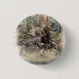 Duitse Staande Draadhar Ronde Button 3,2 Cm