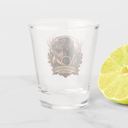Duitse Staande Draadhar Shot Glas (Achterkant)