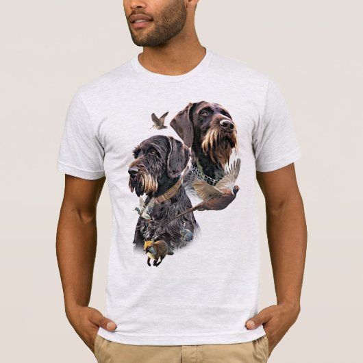 Duitse Staande Draadhar T-shirt (Voorkant)
