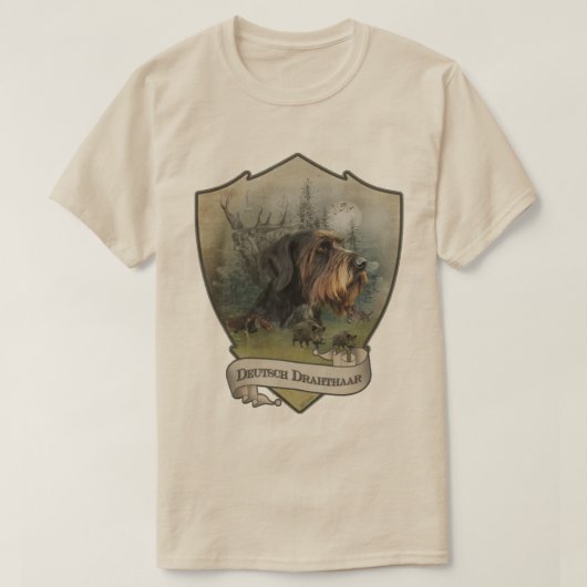 Duitse Staande Draadhar T-shirt (Design voorkant)