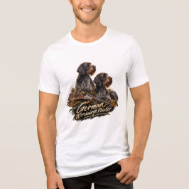 Duitse Staande Draadhar Tri-Blend Shirt