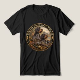 Duitse Staande Draadhar Tri-Blend Shirt
