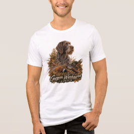 Duitse Staande Draadhar Tri-Blend Shirt