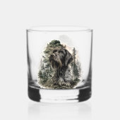 Duitse Staande Draadhar Whisky Glas (Achterkant)