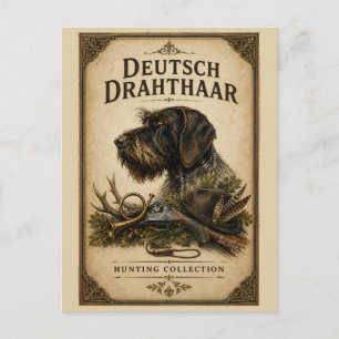 Duitse Staande Draadharig - Jachtcollectie Briefkaart