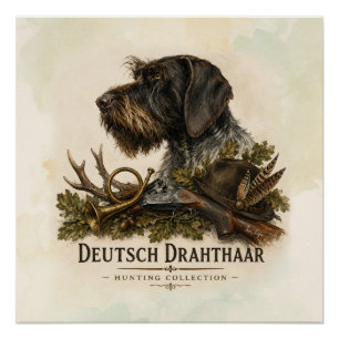 Duitse Staande Draadharig - Jachtcollectie Perfect Poster