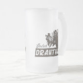 Duitse Staande Draadharige Hond Matglas Bierpul (Voorkant rechts)