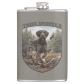 Duitse Staande Draadharige Pointer Heupfles (Voorkant)