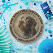 Duitse Staande Draadharige Pointer Papieren Bordje (Feest)