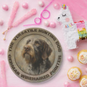 Duitse Staande Draadharige Pointer Papieren Bordje (Feest)