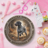 Duitse Staande Draadharige Pointer Papieren Bordje (Feest)
