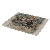 Duitse Staande Draadharige Pointer Snijplank (Hoek)