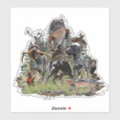 Duitse Staande Draadharige Pointer Sticker (Vel)