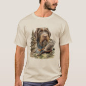 Duitse Staande Draadharige Pointer T-shirt (Voorkant)