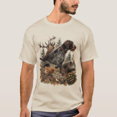 Duitse Staande Draadharige Pointer T-shirt (Voorkant)
