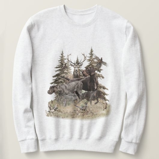 Duitse Staande Draadharige Pointer Trui (Design voorkant)