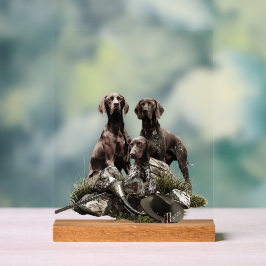 Duitse Staande Hond Acryl Bord (Neutraal)
