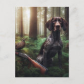 Duitse Staande Hond Briefkaart (Voorkant)