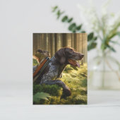 Duitse Staande Hond Briefkaart (Staand voorkant)