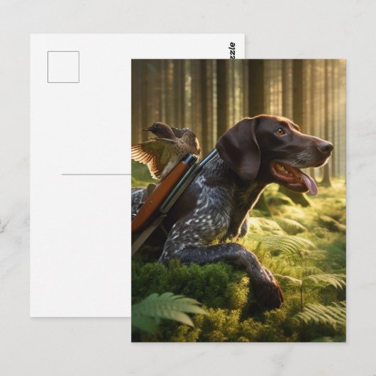 Duitse Staande Hond Briefkaart (Voorkant / Achterkant)