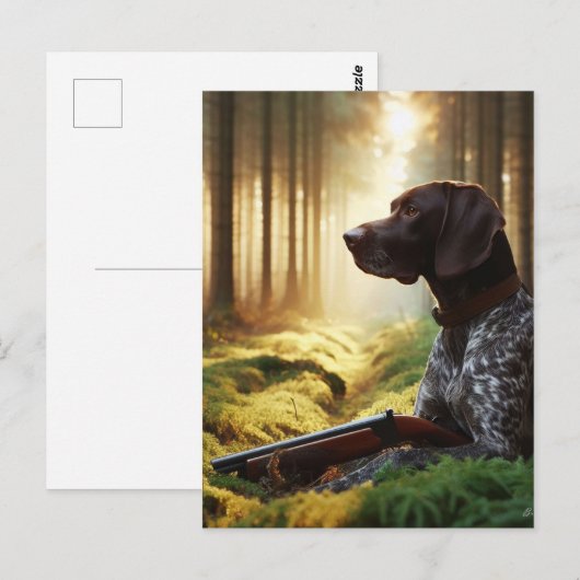Duitse Staande Hond Briefkaart (Voorkant / Achterkant)
