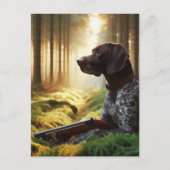 Duitse Staande Hond Briefkaart (Voorkant)