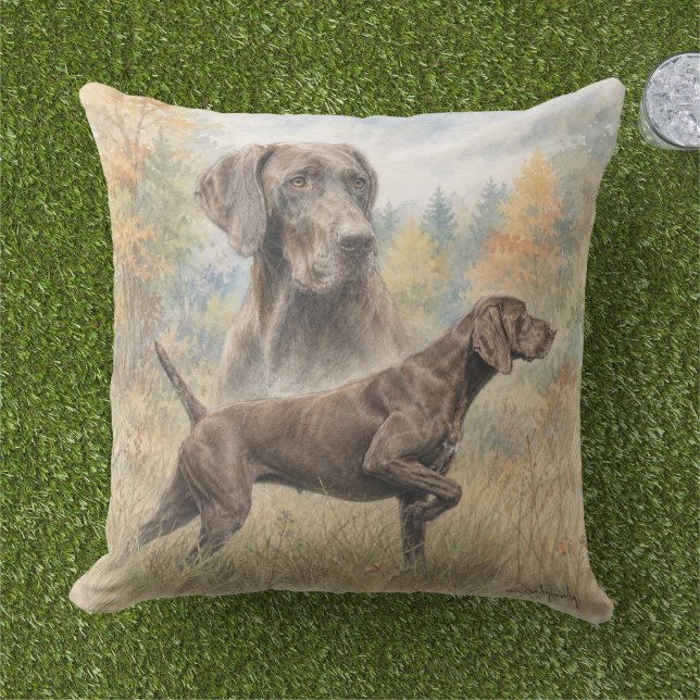 Duitse Staande Hond  Buitenkussen (Gras)