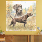 Duitse Staande Hond Canvas Afdruk (Insitu (Woonkamer))