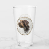 Duitse Staande Hond Draadhaar   Glas (Achterkant)