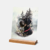 Duitse Staande Hond Draadhaar, GWP Acryl Bord (Hoek)