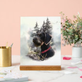 Duitse Staande Hond Draadhaar, GWP Acryl Bord (Huwelijk)