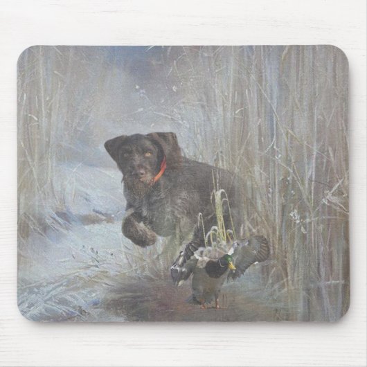 Duitse Staande Hond (draadhaar) Muismat (Voorkant)