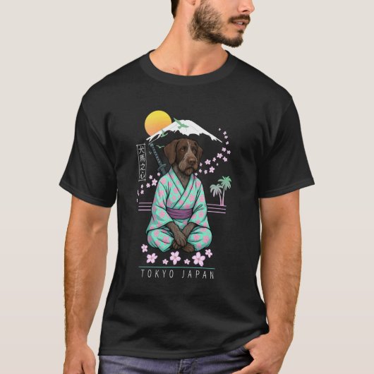 Duitse Staande Hond Draadhaar T-shirt (Voorkant)