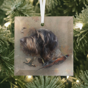 Duitse Staande Hond   Glas Ornament