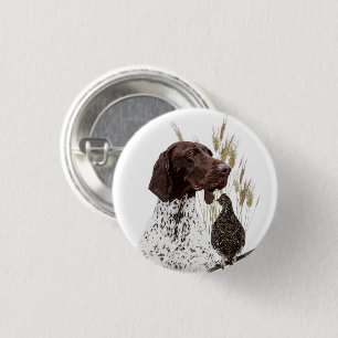 Duitse Staande Hond (GSP) Ronde Button 3,2 Cm