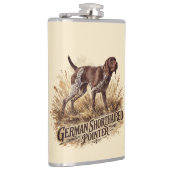 Duitse Staande Hond Heupfles (Rechts)
