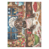 Duitse Staande Hond Kerstbakken: Feestelijk Tafelkleed (Voorkant)