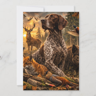 Duitse staande hond korthaar kaart