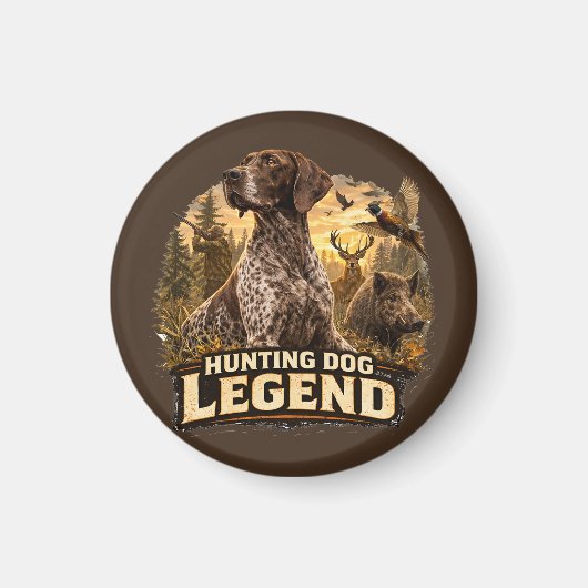 Duitse staande hond korthaar magneet (Voorkant)