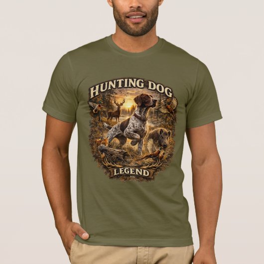 Duitse staande hond korthaar t-shirt (Voorkant)