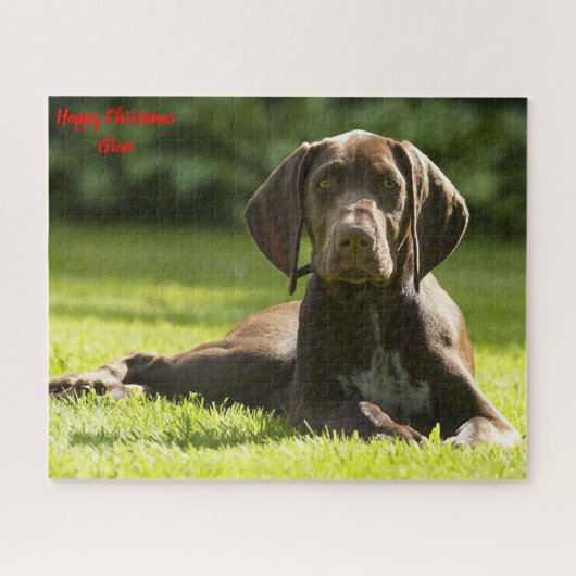 Duitse Staande Hond. Legpuzzel (Horizontaal)