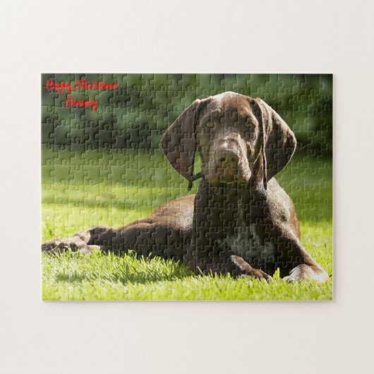 Duitse Staande Hond. Legpuzzel (Horizontaal)