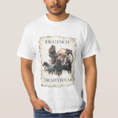 Duitse Staande Hond met Draadhaar T-Shirt (Voorkant)
