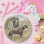 Duitse Staande Hond Papieren Bordje (Feest)